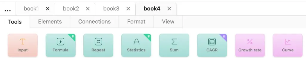 Ribbon with multiple files open