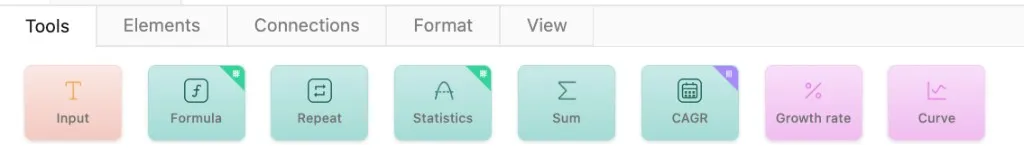 Tools tab
